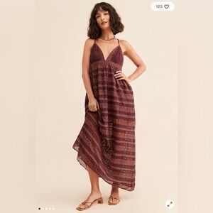 Free People Lotus Boho Maxi Dress sz medium